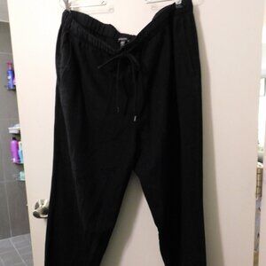 Eileen Fisher Soft Wool Flannel Ankle Joggers L